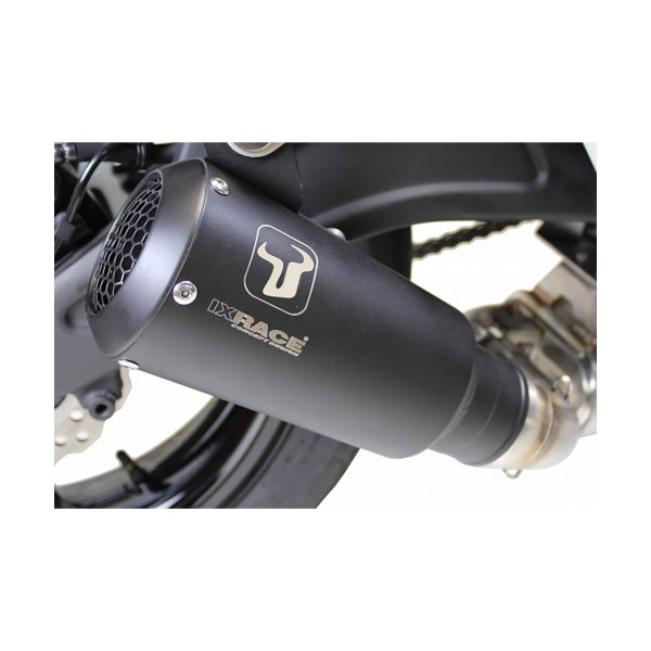 Silenziatore posteriore IXRACE MK2 Kawasaki Z 900, versione aperta, acciaio inox, omologato E, Euro4+5