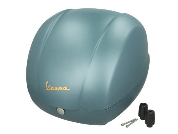 Baule posteriore Vespa da 36 litri blu senza imbottitura per la schiena Blue Officina 8 (D31)
