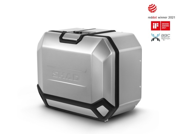 Borsa laterale Shad Terra TR47, sinistra, alluminio argento, 47 l