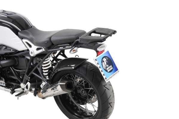 Porta bauletto Alurack nero per BMW R nineT (14-16) Hepco & Becker