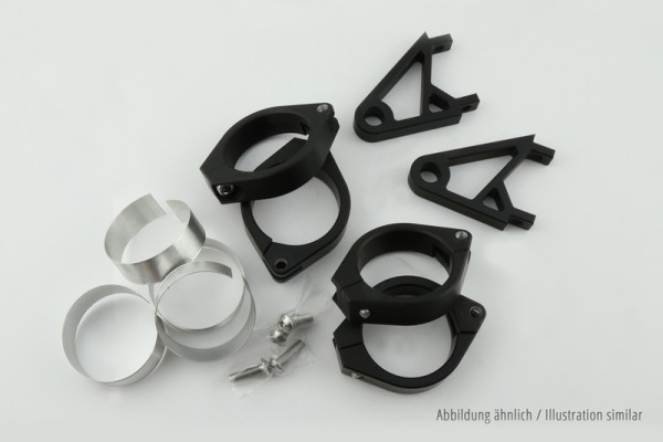 HIGHSIDER pro XS portalampada nero set, Per Ø 35-37 mm