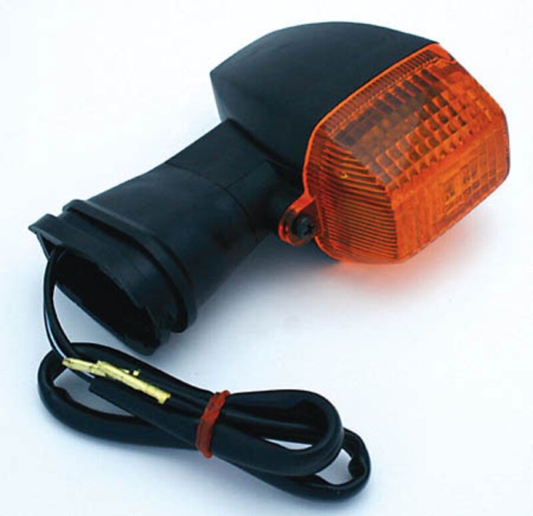 HIGHSIDER Smart Kawasaki stile indicatore di direzione alloggiamento nero / lente arancione (pezzo), anteriore e posteriore