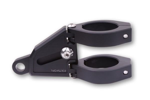 HIGHSIDER pro Extend portalampada set nero, CNC, alluminio, per Ø 35-37 mm, lunghezza regolabile