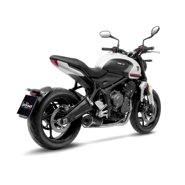LeoVince sistema completo LV One Evo per Triumph Trident 660, acciaio inox nero, certificato E