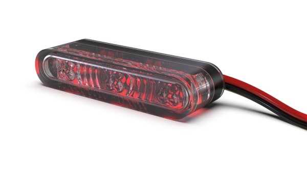 HIGHSIDER pro Star-MX1 Pro modulo LED luce posteriore, luce freno, indicatore di direzione nero/tonico 3in1, omologato E (coppia)