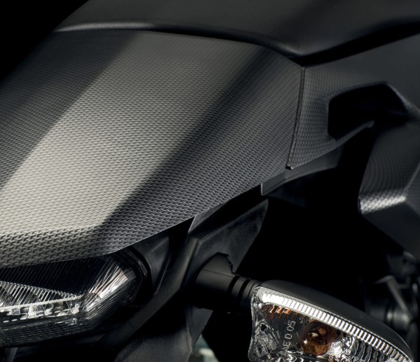 Carena posteriore, nera, carbon look per RX50 Factory, SX50, SX50 Factory, Motard