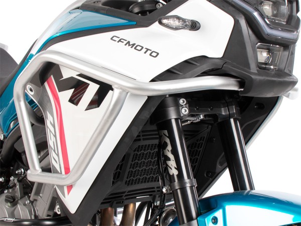 Barra di protezione serbatoio nera per CFMoto 450 MT (24-) Hepco & Becker