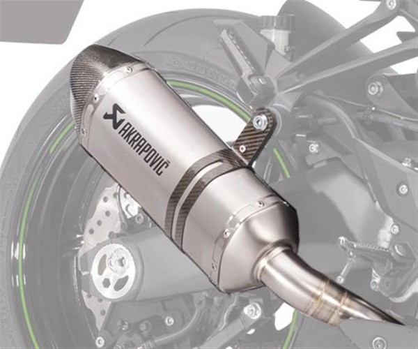 Scarico Akrapovic Scarico doppio Titanio Z1000 del 2017 Z1000 Originale Kawasaki