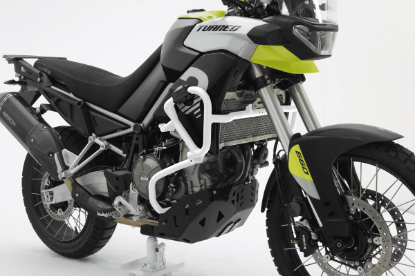 Barra paracolpi bianca per Aprilia Tuareg 660