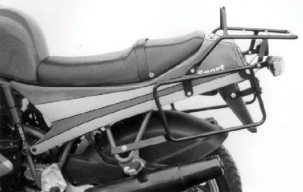 Portapacchi tubolare e portavaligie laterale nero per Ducati 750 Sport (88-89)