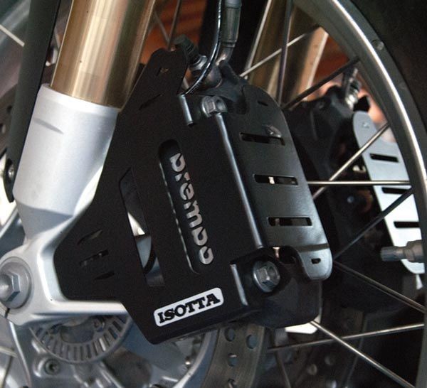 Protezione pinze freno anteriori nera per BMW R 1200 GS LC (13-16), alluminio