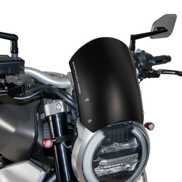 Parabrezza Aerosport in alluminio nero per Honda CB 1000 R (18-) - Barracuda