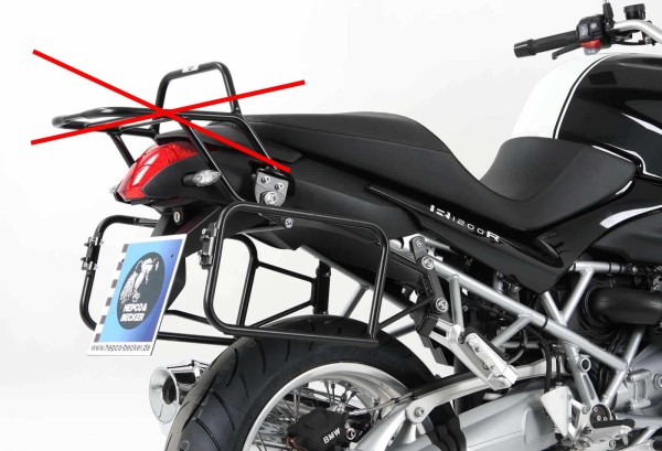 Portavaligie laterale Lock-it nero per BMW R 1200 R (06-10) Hepco & Becker