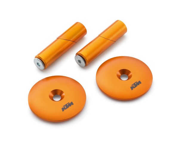 Kit copertura perno forcellone KTM arancione CNC per 1050,1090,1190,1290 Super Duke R / GT Adventure