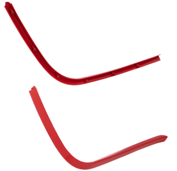 Pedana tubolare mono asola rossa per Vespa Primavera/​Sprint 50-150ccm