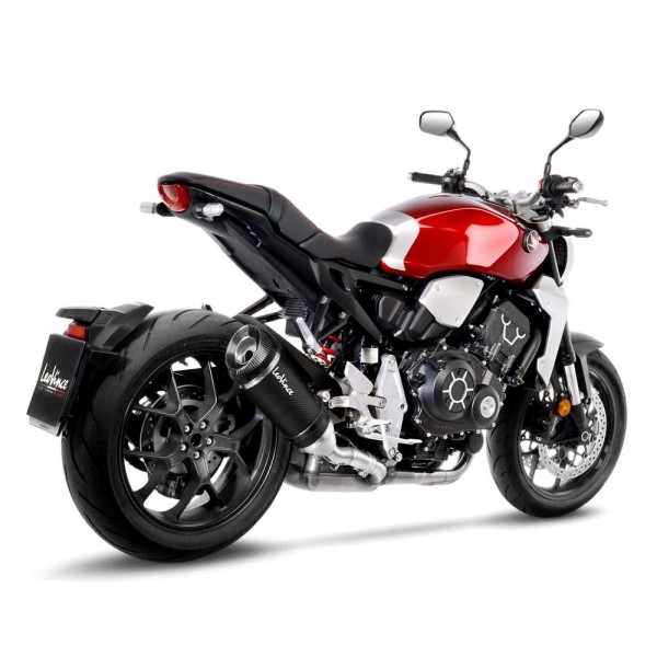Sistema di scarico LeoVince Factory S per Honda CB 1000 R, in carbonio, slip on, Euro4+5, certificato E