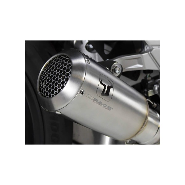 IXRACE MK2 sistema completo con gatto Kawasaki Z 650 /RS, 650 Ninja (21-), acciaio inox, omologato E, Euro5