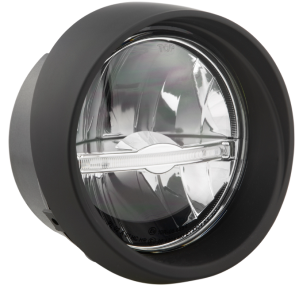 Faro LED per Vespa Primavera 50-150ccm 2T/​4T (-'18), nero opaco