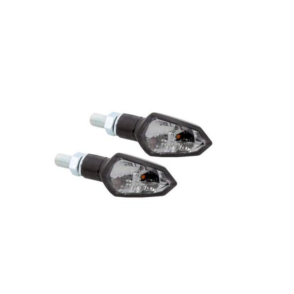 HIGHSIDER Smart Shield-TS Indicatore a LED alloggiamento nero / lente grigio fumo (coppia), anteriore e posteriore