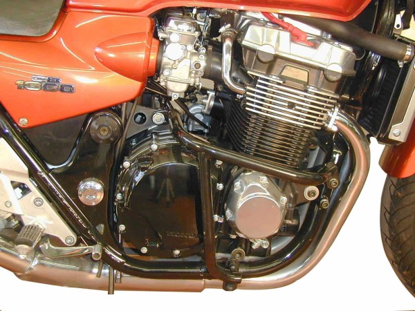 Protezione motore nera per Honda CB 1300 (-2002) Hepco & Becker