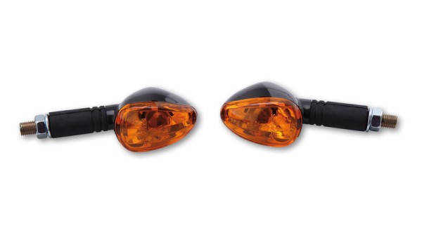 HIGHSIDER Smart Little Duke: alloggiamento indicatore di direzione nero / lente arancione (coppia), anteriore e posteriore