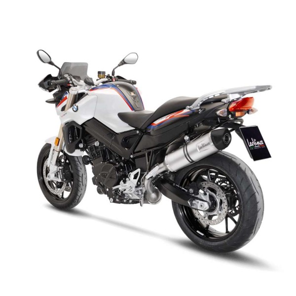 Sistema di scarico LeoVince LV One Evo per BMW F 800 GT /R, acciaio inox argento, slip on, Euro4, ABE