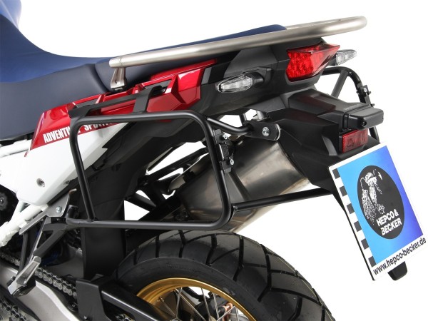 Portavaligie laterale fisso nero per Honda CRF 1000 Africa Twin (18-19) Hepco & Becker
