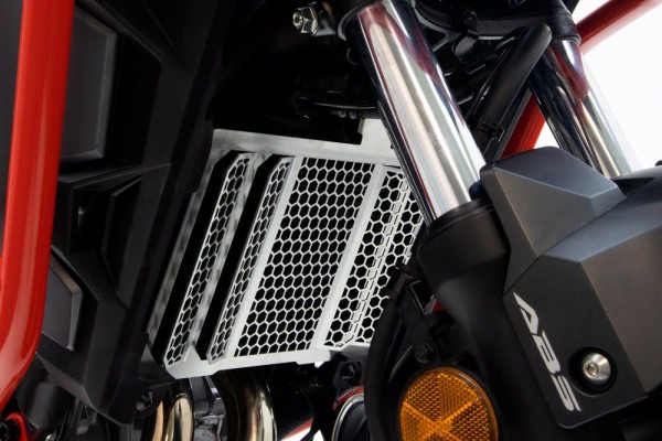 Protezione del radiatore per Honda CB 500 X (19-23) / NX 500 (24-) alluminio argento