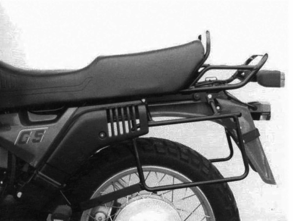 Portavaligie laterale fisso nero per BMW R 100 GS Paris-Dakar (89-96) Hepco & Becker
