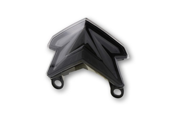 HIGHSIDER smart LED fanale posteriore nero stile Kawasaki, omologato E (1pz)