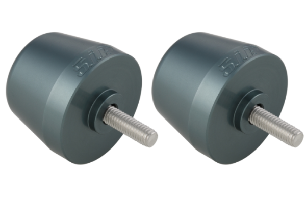 Contrappesi manubrio sinistra/destra per Vespa Primavera/​Sprint/​ET/​LX/​LXV/​S, argento opaco