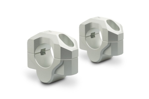 SW-Motech Riser manubrio, argento per manubrio Ø 28 mm, H=20 mm per Triumph Tiger 1050 Sport - SW Motech