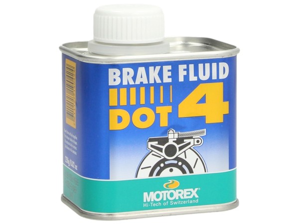 Liquido freni Motorex, DOT 4, 0,250 l, trasparente, VE 12