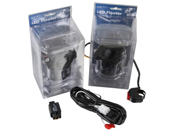 Faro ausiliario a LED (set) incluso set di montaggio universale per BMW F 850 GS (Bj.18-) Originale Hepco