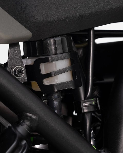 Protezione per il serbatoio del liquido dei freni in acciaio inossidabile nero per Yamaha Ténéré 700