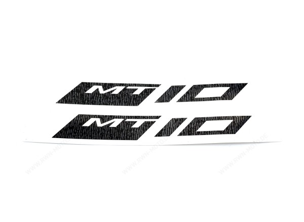 Adesivi per cerchioni riflettenti neri davanti per Yamaha MT-10 (22-) originali