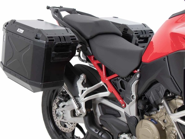 Set di portapacchi neri Cutout per Ducati Multistrada V4/S/S Sport/Pikes Peak (21-24) /Rally (23-24)