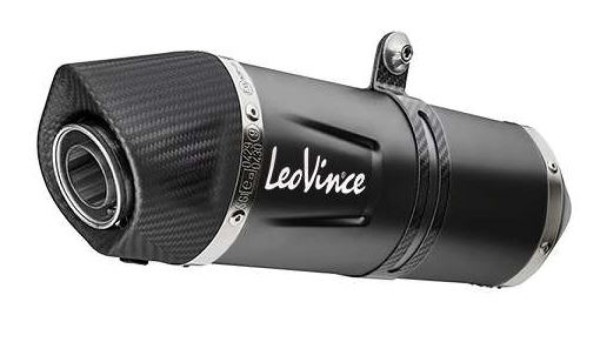 Silenziatore posteriore LeoVince LV One Evo Slip On Black Edition per CF Moto / Husqvarna / KTM