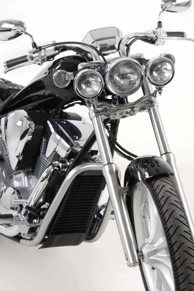Protezione radiatore cromata per Honda VT 1300 CX Fury (10-16) Hepco & Becker