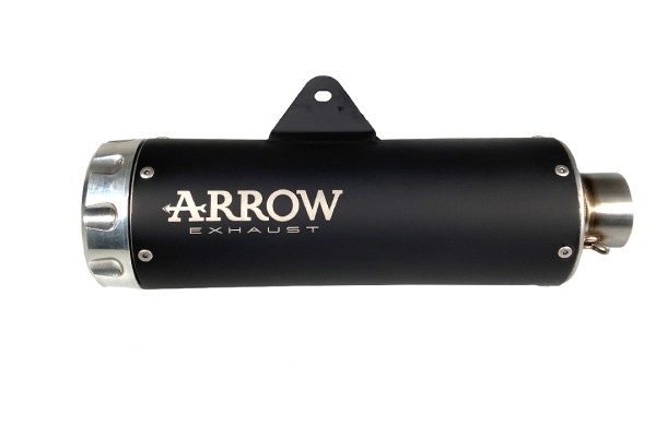 ARROW Auspuff Komplettanlage DARK REBEL mit Aluminium Endkappe für Kawasaki Z650 RS Modelljahr 2021-