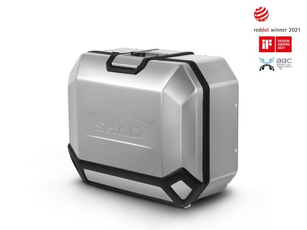 Borsa laterale Shad Terra TR36, sinistra, alluminio argento, 36 l