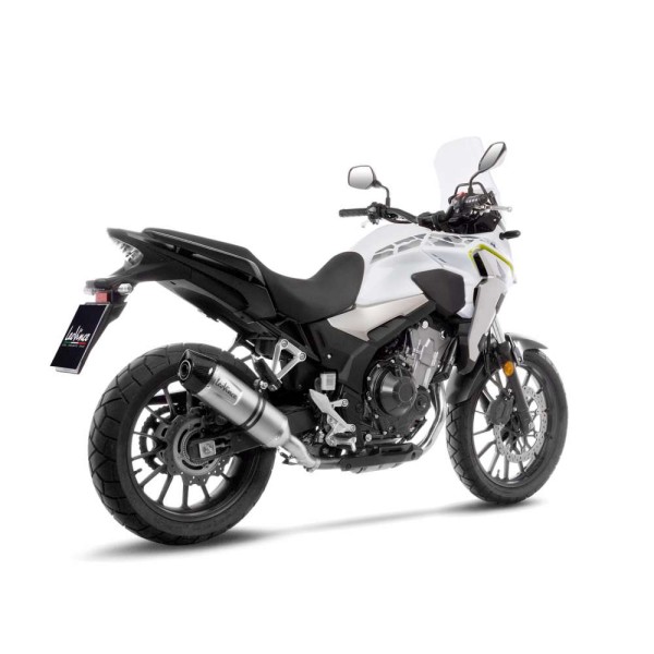 Scarico LeoVince LV One Evo per Honda CB 500 F /X, CBR 500 R, argento, slip on, Euro4+5, certificato E