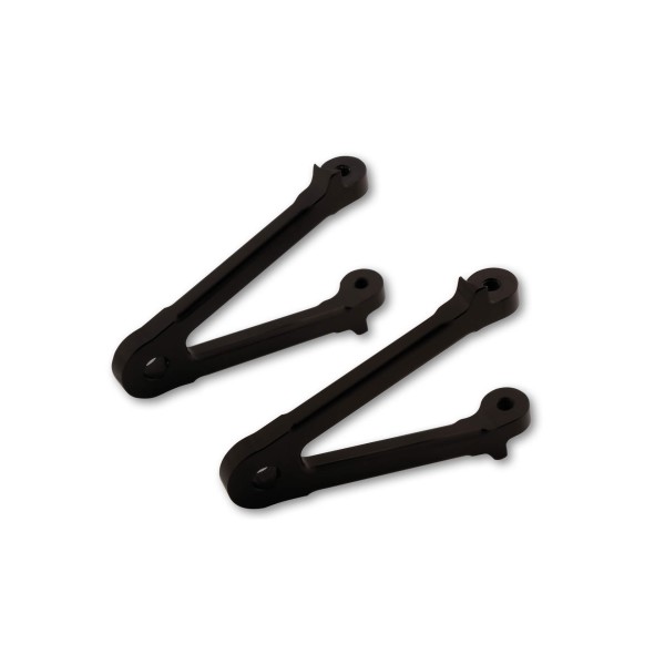 LSL Lampenstreben-Set für drehbare Scheinwerferh. 82mm schw. ohne Blinkeraufnahme