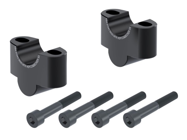 Riser manubrio H=25 mm nero per Honda CL 500 (23-) Hepco & Becker
