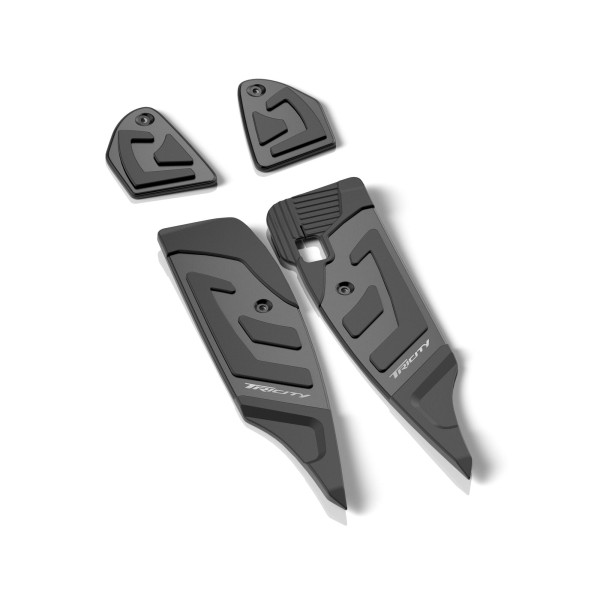 Set di pedane in alluminio nero per Yamaha Tricity 300 (23-) originale