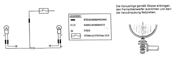 Set di fari supplementari Twinlight (abbaglianti) cromati per BMW R 850 C (00-04)/R 1200 C (97-04)
