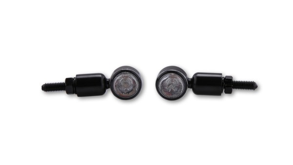 HIGHSIDER Smart MC-1 Alloggiamento indicatore LED nero / lente trasparente (coppia), anteriore e posteriore
