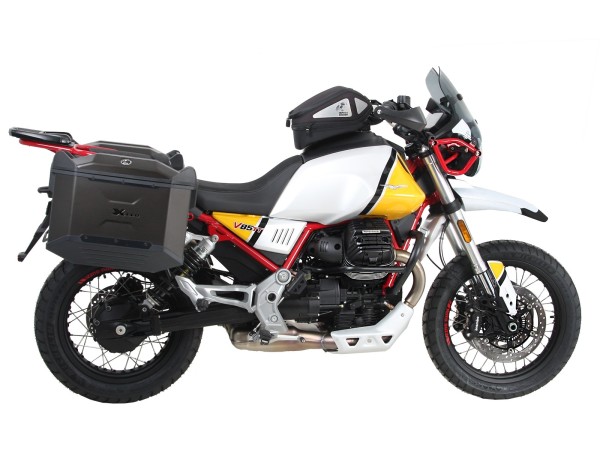 Portavaligie laterale fisso nero per V85 TT (Bj.19-) Hepco & Becker