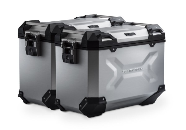 SW-Motech Sistema di valigie in alluminio TRAX ADV argento (45l) Ducati Multistrada V4 / S / S Sport (21-), 1A