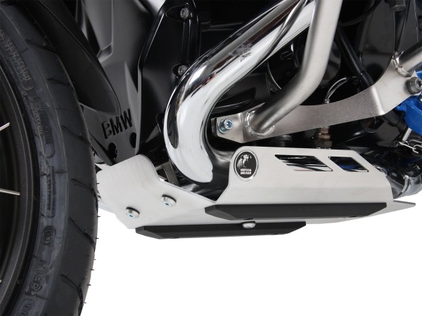 Piastra di protezione motore argento per BMW R 1200 GS LC (13-18) Hepco & Becker